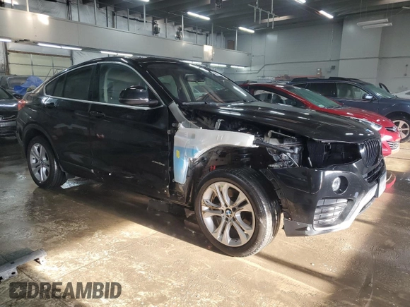 2017 BMW X4 xDrive28i with VIN 5UXXW3C3XH0T79880, listed as a Copart auction lot 45501345 with 81,299 mi miles and Salvage title. Bid and sale history available at DreamBid. Image 4.