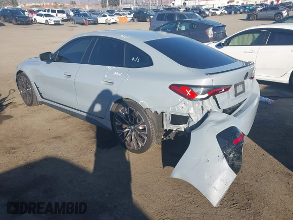 2023 BMW 4 Series M440i with VIN WBA63AW05PFP60184, listed as a IAAI auction lot 41045811 with 12,141 mi miles and . Bid and sale history available at DreamBid. Image 3.