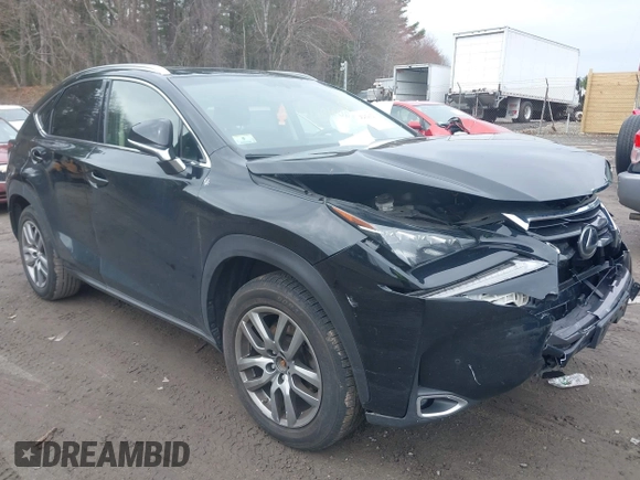 2015 Lexus NX 200t with VIN JTJBARBZ6F2035819, listed as a IAAI auction lot 42021021 with 134,362 mi miles and . Bid and sale history available at DreamBid. Image 1.