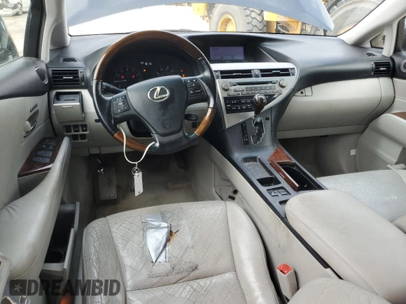 2011 Lexus RX 350 with VIN 2T2ZK1BA7BC048094, listed as a Copart auction lot 60309755 with 184,374 mi miles and Salvage title. Bid and sale history available at DreamBid. Image 8.
