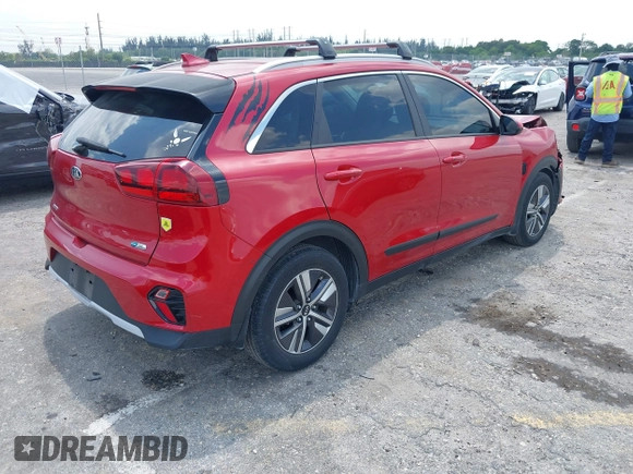 2020 Kia Niro LX with VIN KNDCB3LCXL5436098, listed as a IAAI auction lot 42037995 with 22,080 mi miles and . Bid and sale history available at DreamBid. Image 4.