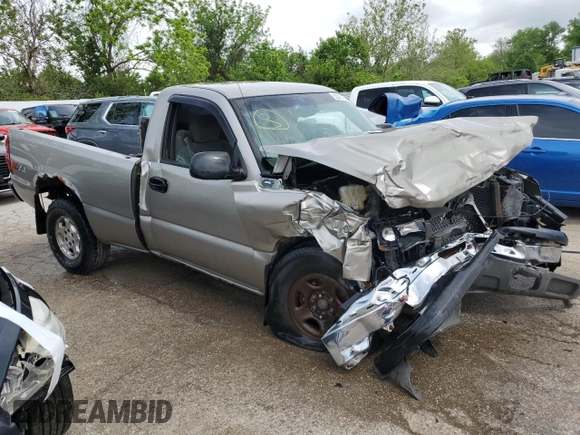 2003 Chevrolet Silverado 1500 LS with VIN 1GCEK14T73Z343155, listed as a Copart auction lot 53270774 with Not Provided miles and Non Repairable. Bid and sale history available at DreamBid. Image 4.