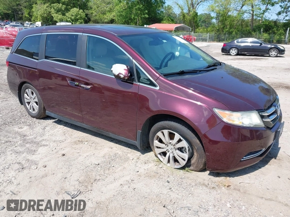 2014 Honda Odyssey EX-L z VIN 5FNRL5H64EB076088, wystawiony jako IAAI lot #42144781 z przebiegiem 174 135 mil mil oraz . Historia ofert i sprzedaży dostępna na DreamBid. Obrazek 1.