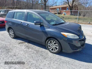 2012 Mazda 5 Sport with VIN JM1CW2BL6C0111624, listed as a IAAI auction lot 41812167 with 114,855 mi miles and . Bid and sale history available at DreamBid. Image 1.