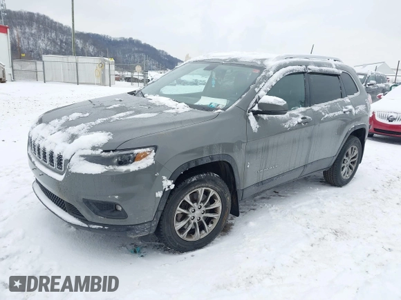 2019 Jeep Cherokee Latitude Plus with VIN 1C4PJMLB9KD399289, listed as a IAAI auction lot 41314743 with 84,726 mi miles. Bid and sale history available at carsss.com. Image 2.