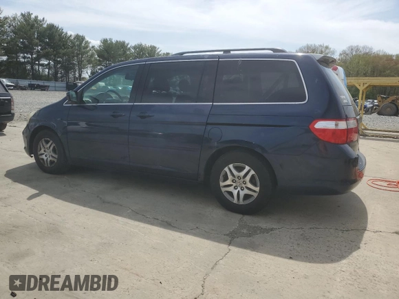 2007 Honda Odyssey EX with VIN 5FNRL384X7B010845, listed as a Copart auction lot 54275185 with 206,190 mi miles and Clean Title. Bid and sale history available at carsss.com. Image 2.