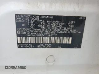 2007 Toyota RAV4 Limited with VIN JTMBK31V975029234, listed as a Copart auction lot 57897565 with 152,443 mi miles and Salvage title. Bid and sale history available at DreamBid. Image 13.