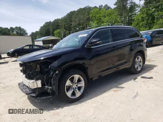 2015 Toyota Highlander Limited with VIN 5TDDKRFHXFS144593, listed as a Copart auction lot 57640275 with 118,563 mi miles and Salvage title. Bid and sale history available at DreamBid. Image 1.