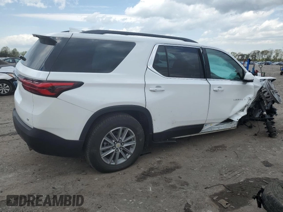 2022 Chevrolet Traverse LT Cloth z VIN 1GNEVMKW9NJ190261, wystawiony jako Copart lot #53342155 z przebiegiem 24 952 mil mil oraz Szkoda całkowita • Salvage title. Historia ofert i sprzedaży dostępna na DreamBid. Obrazek 3.