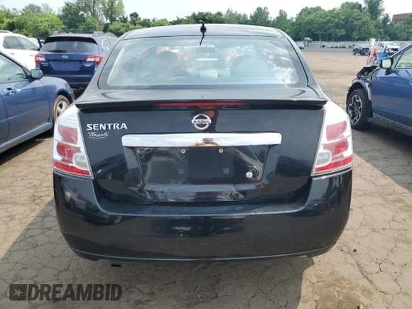 2012 Nissan Sentra S with VIN 3N1AB6AP8CL735557, listed as a Copart auction lot 60151655 with 167,128 mi miles and Salvage title. Bid and sale history available at DreamBid. Image 6.