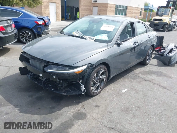 2024 Hyundai Elantra Limited with VIN KMHLN4DJ6RU097585, listed as a IAAI auction lot 42239279 with 4,355 mi miles and . Bid and sale history available at DreamBid. Image 20.
