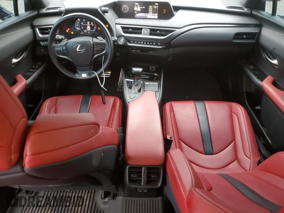 2022 Lexus UX with VIN JTHE3JBH8N2054534, listed as a Copart auction lot 42999155 with 40,210 mi miles and Salvage Title. Bid and sale history available at carsss.com. Image 8.