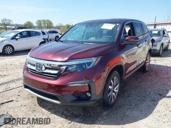 2019 Honda Pilot EX z VIN 5FNYF6H36KB009454, wystawiony jako IAAI lot #42030733 z przebiegiem 41 242 mil mil oraz . Historia ofert i sprzedaży dostępna na DreamBid. Obrazek 2.