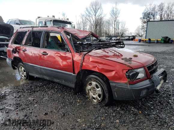 1999 Subaru Forester L with VIN JF1SF6351XG730184, listed as a Copart auction lot 46550325 with 0 mi miles and Salvage Title. Bid and sale history available at carsss.com. Image 4.