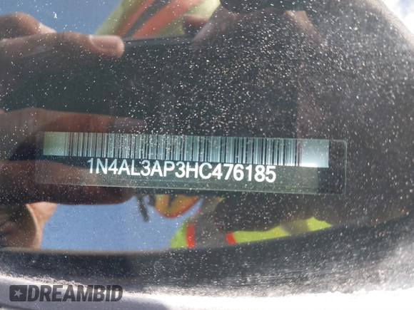 2017 Nissan Altima SV z VIN 1N4AL3AP3HC476185, wystawiony jako IAAI lot #40580202 z przebiegiem 118 710 mil mil oraz . Historia ofert i sprzedaży dostępna na DreamBid. Obrazek 9.