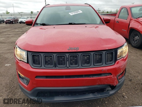 2019 Jeep Compass Latitude z VIN 3C4NJCBBXKT615468, wystawiony jako Copart lot #57355845 z przebiegiem 74 164 mil mil oraz Szkoda całkowita • Salvage title. Historia ofert i sprzedaży dostępna na DreamBid. Obrazek 5.