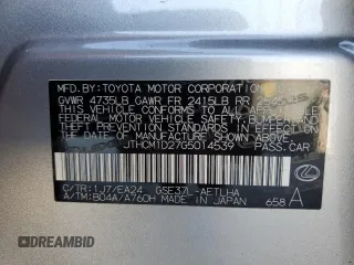 2016 Lexus IS 300 with VIN JTHCM1D27G5014539, listed as a Copart auction lot 46497475 with 61,860 mi miles and Salvage Title. Bid and sale history available at carsss.com. Image 12.