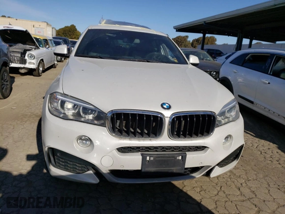 2016 BMW X6 sDrive35i with VIN 5UXKU0C52G0F92193, listed as a Copart auction lot 41029243 with 225,982 mi miles. Bid and sale history available at carsss.com. Image 5.
