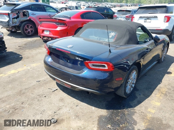 2018 FIAT 124 Spider Classica with VIN JC1NFAEK1J0136558, listed as a IAAI auction lot 42065716 with 67,000 mi miles and . Bid and sale history available at DreamBid. Image 4.