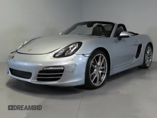 2014 Porsche Boxster with VIN WP0CA2A83ES120705, listed as a Copart auction lot 48166935 with 65,603 mi miles and Salvage title. Bid and sale history available at DreamBid. Image 2.