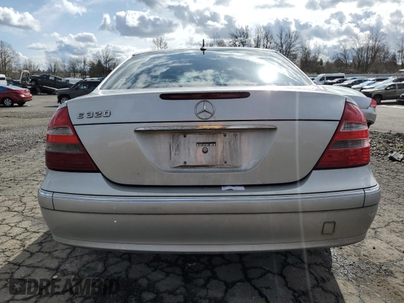 2004 Mercedes-Benz E 320 with VIN WDBUF65J44A466226, listed as a Copart auction lot 49673895 with Not Provided miles and Salvage Title. Bid and sale history available at DreamBid. Image 6.