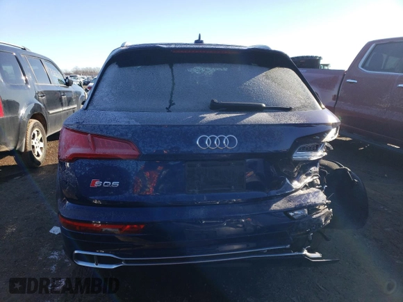 2019 Audi SQ5 Premium Plus with VIN WA1B4AFY0K2044162, listed as a Copart auction lot 80022503 with 11,309 mi miles and . Bid and sale history available at DreamBid. Image 6.