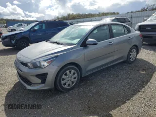 2021 Kia Rio LX with VIN 3KPA24AD0ME428803, listed as a Copart auction lot 49129705 with 37,727 mi miles and Salvage Title. Bid and sale history available at carsss.com. Image 1.