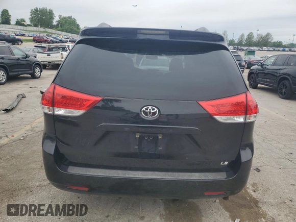 2014 Toyota Sienna LE AAS with VIN 5TDKK3DC3ES438508, listed as a Copart auction lot 58335855 with 176,016 mi miles and Salvage title. Bid and sale history available at DreamBid. Image 6.