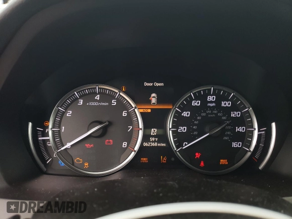 2019 Acura MDX Sport Hybrid w/Advance Pkg with VIN 5J8YD7H72KL000117, listed as a Copart auction lot 68556373 with 62,368 mi miles. Bid and sale history available at carsss.com. Image 9.