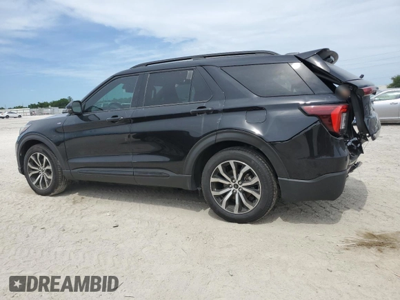 2025 Ford Explorer ST-Line with VIN 1FMUK7KH6SGA95371, listed as a Copart auction lot 57572985 with 8,833 mi miles and Salvage title. Bid and sale history available at DreamBid. Image 2.