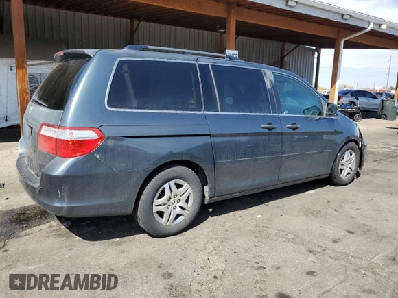 2006 Honda Odyssey EX-L with VIN 5FNRL38706B030501, listed as a Copart auction lot 53096515 with 197,215 mi miles and Salvage Title. Bid and sale history available at carsss.com. Image 3.
