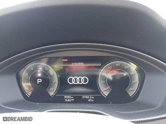 2023 Audi Q5 S line Premium Plus with VIN WA1EAAFY1P2141013, listed as a IAAI auction lot 41244699 with 9,392 mi miles. Bid and sale history available at carsss.com. Image 7.