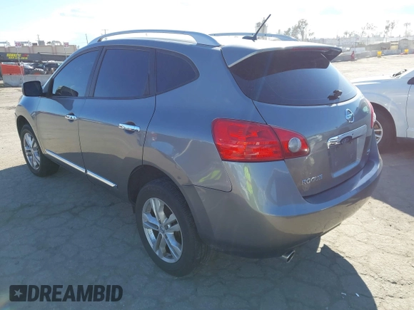 2013 Nissan Rogue S with VIN JN8AS5MT5DW534411, listed as a IAAI auction lot 41755909 with 167,927 mi miles. Bid and sale history available at carsss.com. Image 3.