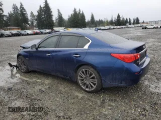 2017 Infiniti Q50 Red Sport 400 with VIN JN1FV7AR6HM870313, listed as a Copart auction lot 83214104 with 68,315 mi miles and Salvage Title. Bid and sale history available at carsss.com. Image 2.