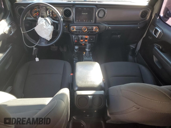 2022 Jeep Gladiator Willys with VIN 1C6HJTAG7NL117102, listed as a Copart auction lot 87679075 with 28,196 mi miles and Salvage title. Bid and sale history available at DreamBid. Image 8.