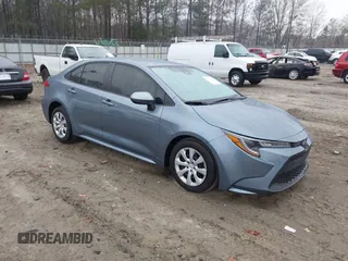 2022 Toyota Corolla LE with VIN JTDEPMAE1N3019021, listed as a IAAI auction lot 41523848 with 50,883 mi miles. Bid and sale history available at carsss.com. Image 1.