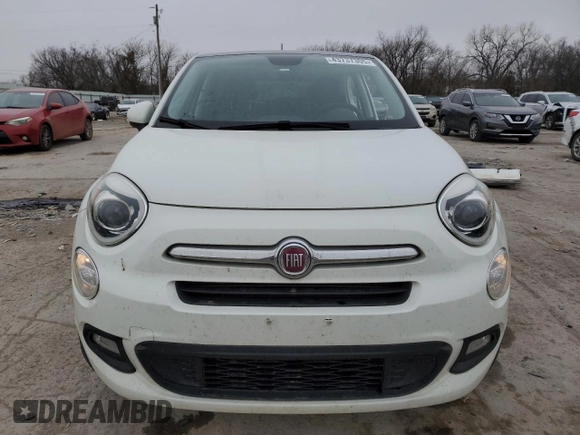 2017 FIAT 500X Lounge with VIN ZFBCFXDB4HP615415, listed as a Copart auction lot 43737305 with 114,259 mi miles and Salvage title. Bid and sale history available at DreamBid. Image 5.
