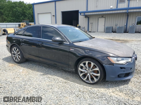 2013 Audi A6 Premium Plus with VIN WAUGGAFCXDN103742, listed as a Copart auction lot 54901795 with 122,795 mi miles and Clean title. Bid and sale history available at DreamBid. Image 4.