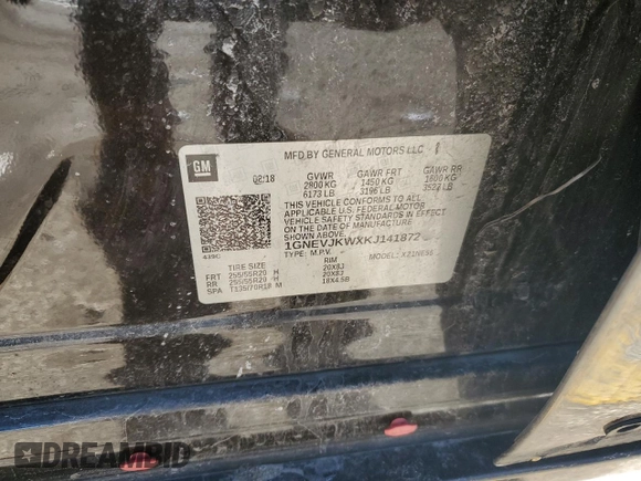 2019 Chevrolet Traverse RS with VIN 1GNEVJKWXKJ141872, listed as a Copart auction lot 47965435 with 64,912 mi miles and Salvage Title. Bid and sale history available at carsss.com. Image 14.