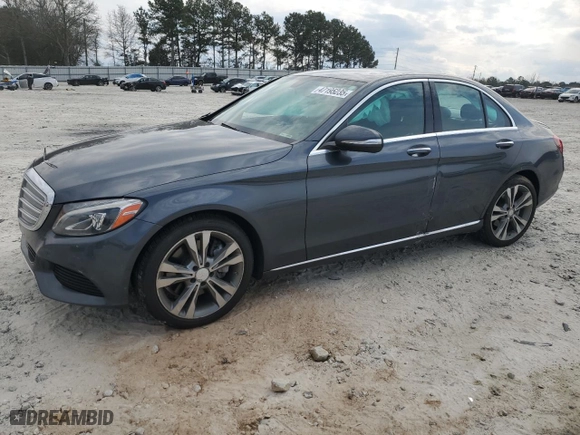 2015 Mercedes-Benz C-Class C 300 with VIN 55SWF4JB5FU049025, listed as a Copart auction lot 47195235 with 188,564 mi miles and Salvage Title. Bid and sale history available at carsss.com. Image 1.