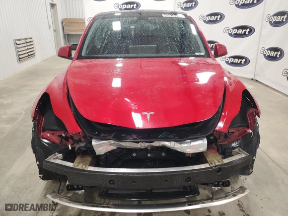 2022 Tesla Model Y Long Range with VIN 7SAYGDEE0NF480692, listed as a Copart auction lot 49378185 with 121,848 mi miles and Clean Title. Bid and sale history available at carsss.com. Image 5.