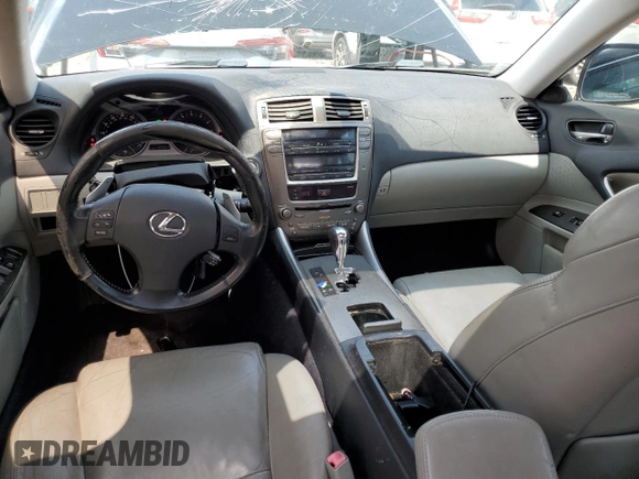 2006 Lexus IS 350 with VIN JTHBE262562002448, listed as a Copart auction lot 61063565 with 187,561 mi miles and Salvage title. Bid and sale history available at DreamBid. Image 8.