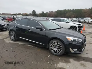 2014 Kia Cadenza Premium with VIN KNALN4D70E5125066, listed as a Copart auction lot 84671834 with 110,216 mi miles and Salvage Title. Bid and sale history available at carsss.com. Image 4.