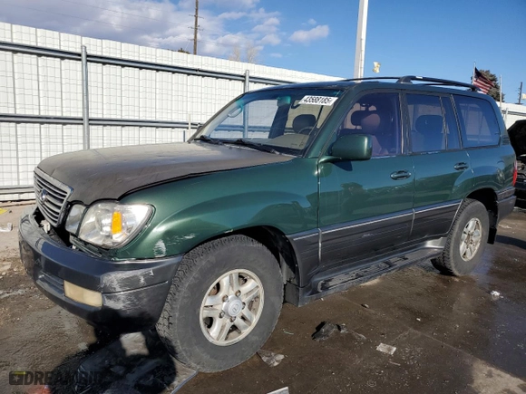 1999 Lexus LX 470 Luxury SUV with VIN JT6HT00W0X0069481, listed as a Copart auction lot 43588185 with NaN miles and Salvage Title. Bid and sale history available at carsss.com. Image 1.