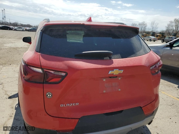 2021 Chevrolet Blazer LT with VIN 3GNKBDRSXMS519223, listed as a Copart auction lot 51160385 with 42,735 mi miles and Salvage Title. Bid and sale history available at carsss.com. Image 6.
