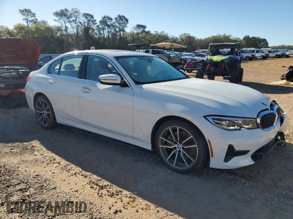 2019 BMW 3 Series 330i with VIN WBA5R1C59KAK09787, listed as a Copart auction lot 49501565 with 22,383 mi miles and Salvage Title. Bid and sale history available at carsss.com. Image 4.