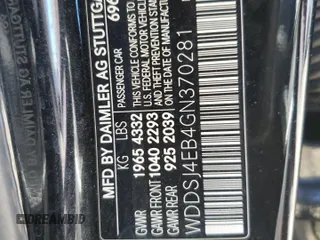 2016 Mercedes-Benz CLA with VIN WDDSJ4EB4GN370281, listed as a Copart auction lot 49586995 with 119,579 mi miles and Salvage Title. Bid and sale history available at carsss.com. Image 14.