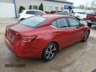 2021 Nissan Sentra SV with VIN 3N1AB8CV8MY312716, listed as a Copart auction lot 53187875 with 10,166 mi miles and Salvage Title. Bid and sale history available at carsss.com. Image 3.