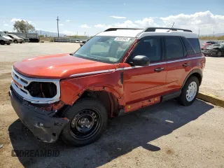 2023 Ford Bronco Sport Heritage с VIN 3FMCR9G68PRD81152, выставлен на аукционе Copart как лот 62551945 с пробегом 7 669 миль миль и Списание • Salvage title. История ставок и продаж доступна на DreamBid. Изображение 1.