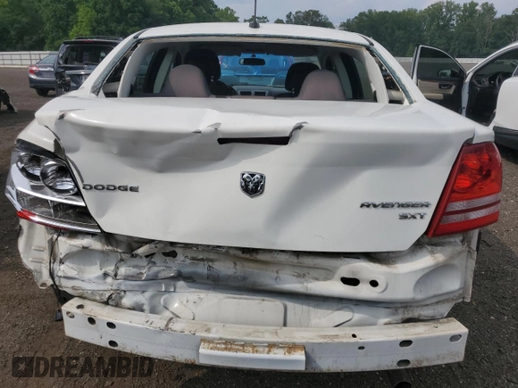 2010 Dodge Avenger SXT with VIN 1B3CC4FB7AN193256, listed as a Copart auction lot 60786725 with 234,949 mi miles and Salvage title. Bid and sale history available at DreamBid. Image 6.